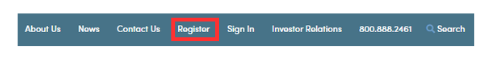 Main Navigation Register Button