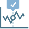 Icon of check mark and variable rates
