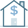 House with a dollar sign icon