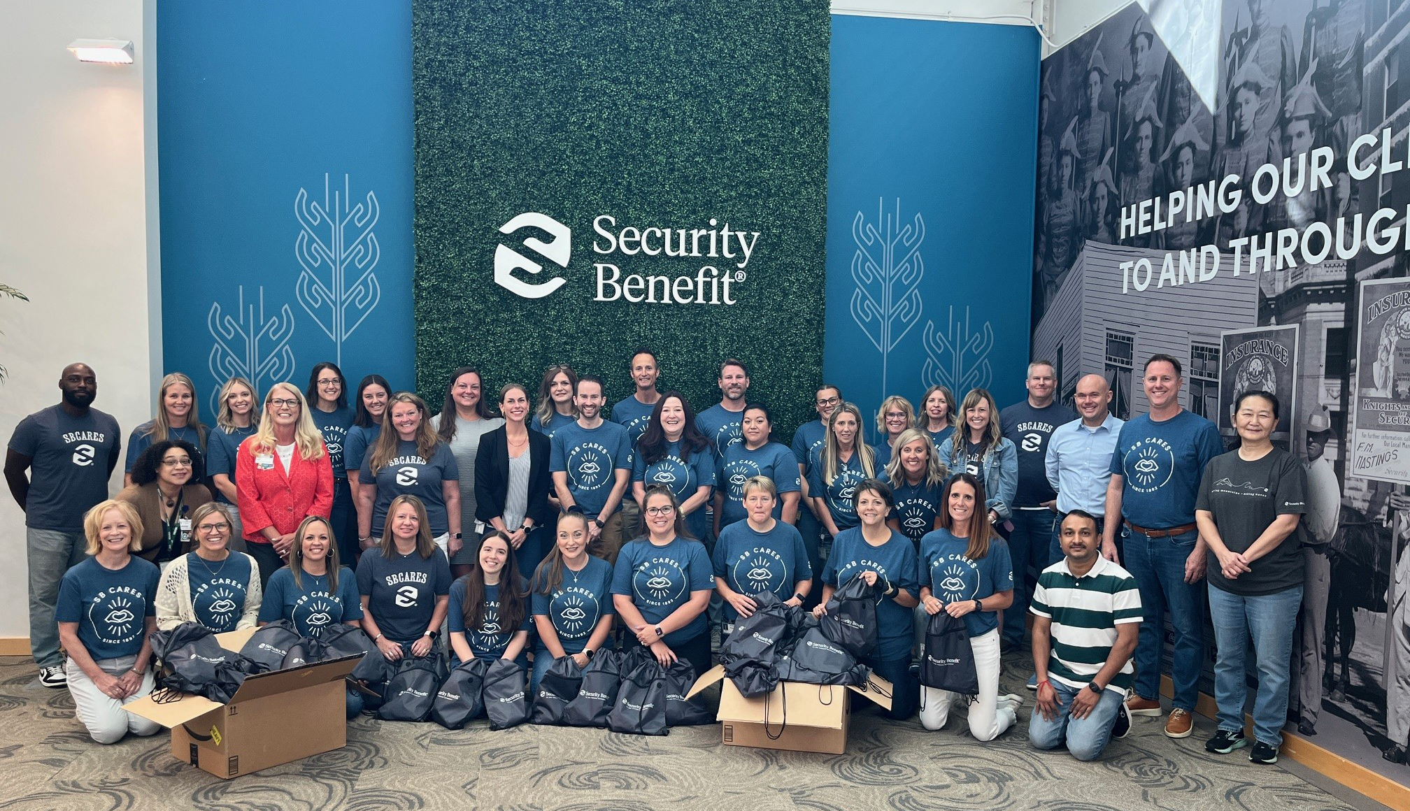 Security Benefit employees giving back