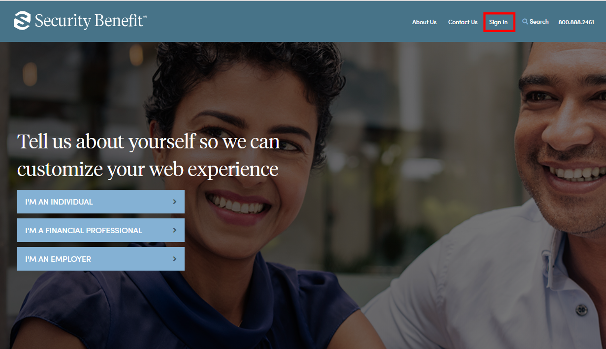 SecurityBenefit.com Homepage