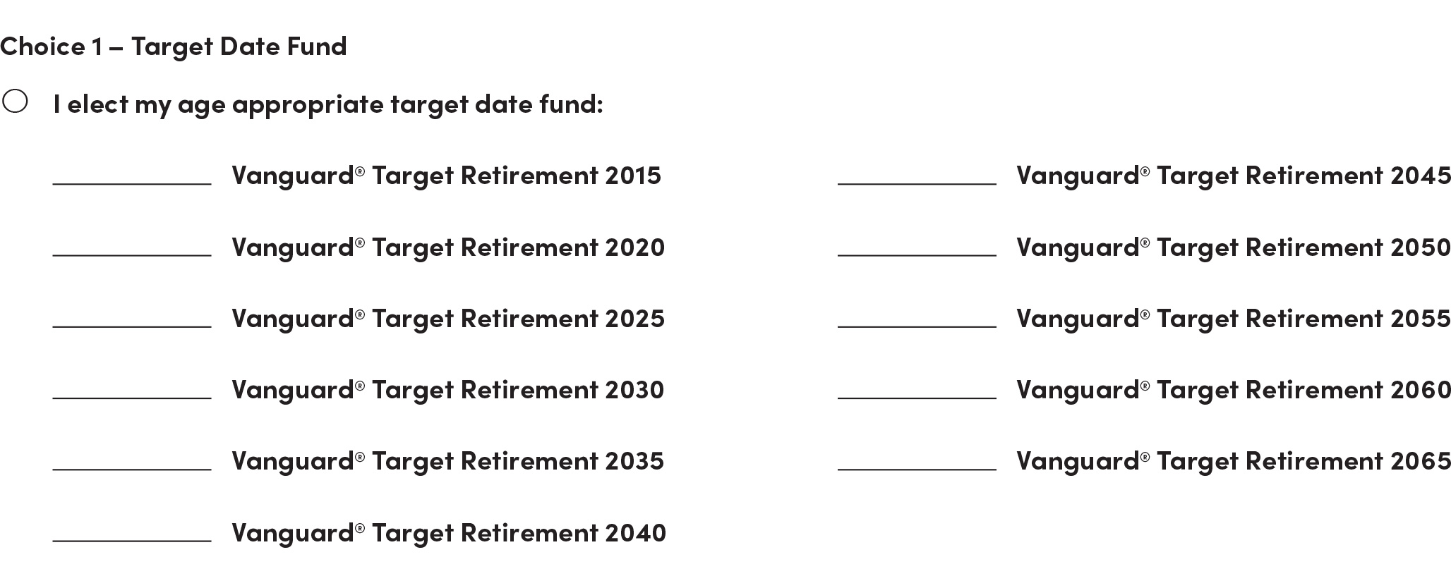 Target Date Funds