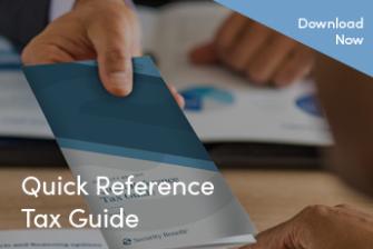 Photo of Quick Reference Tax Guide