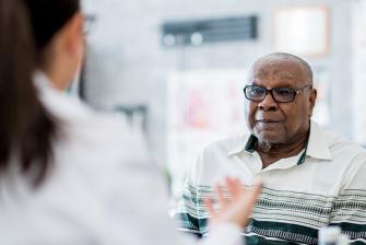 Man with doctor